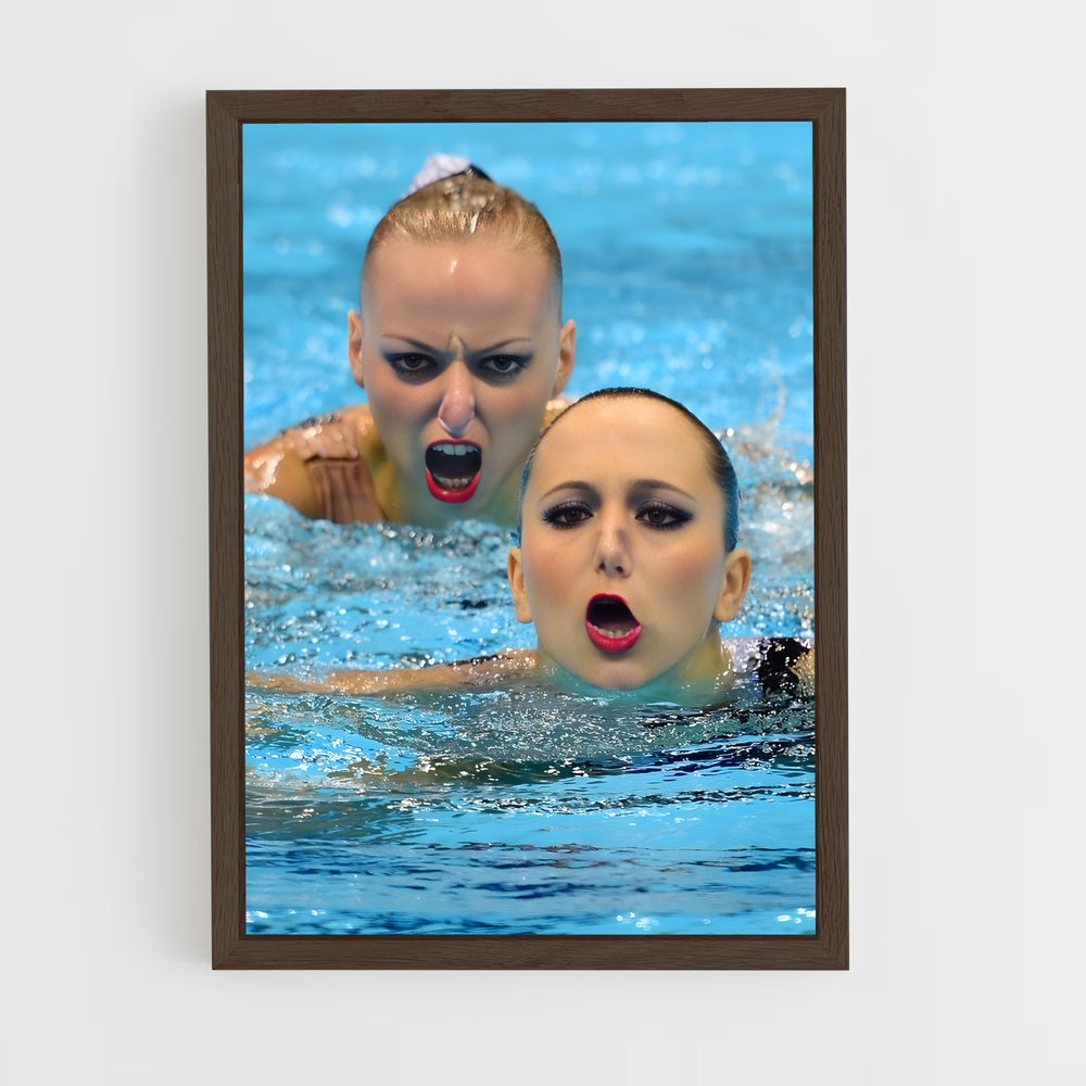 Poster Synchronized de perfection – affiche Plongeon synchronisé (vue 5)
